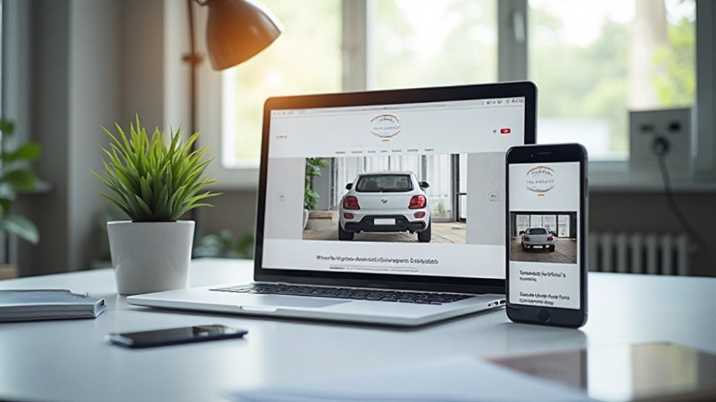 Modern web design workspace with responsive layouts displayed on multiple devices